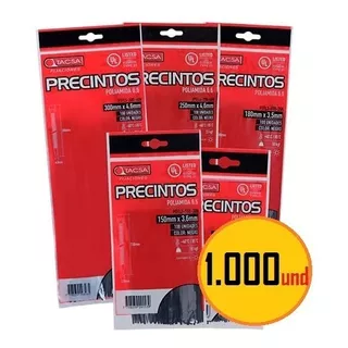 Precintos Plásticos Tacsa 1.000und 200mm X 4,6mm