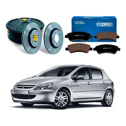  Kit Disco Pastilha Freio Dianteiro 307 1.6 2001 A 2006