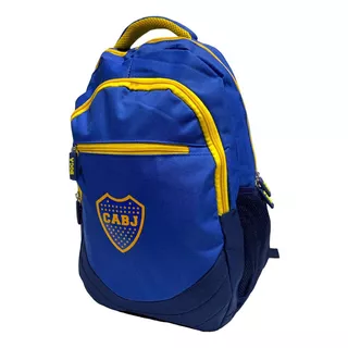 Mochila Futbol Boca River Diseños Escolares Uso Urbano Unica Diseño De La Tela Liso