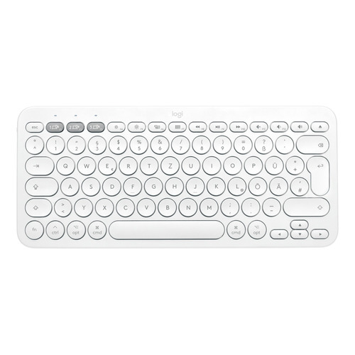 Logitech K380 Teclado Bluetooth Multi-dispositivo - Blanco Color del teclado Off-white Idioma Español