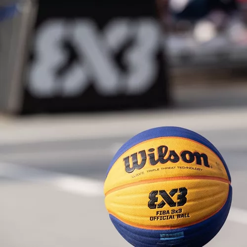 Wilson FIBA Bola de basquete oficial 3x3, laranja, tamanho 6