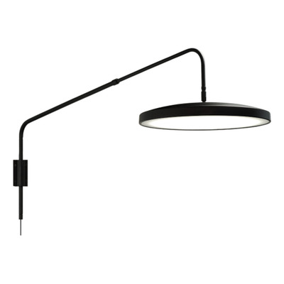 Aplique Diseño Iris Led Con Brazo Regulable Y Cable 30w Nk 