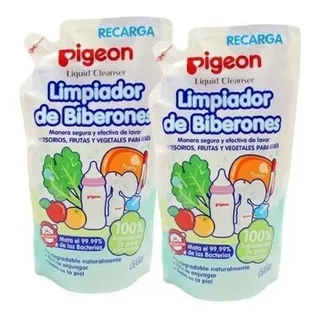 Combo Limpiador Jabon Liquido Pigeon 2 X 650ml 