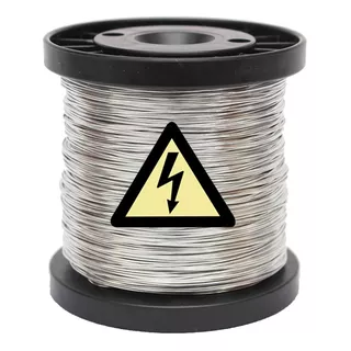 Carretel Arame Aço Galv Cerca Eletrica Fio 0,70mm 260 Mts