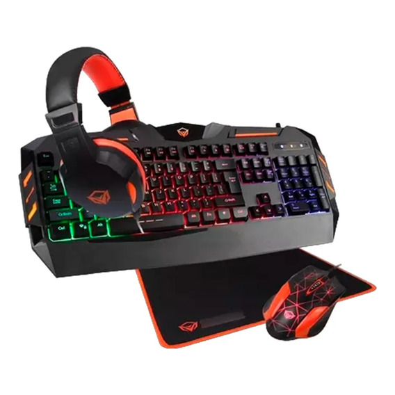 Combo Gamer Auricular, Teclado, Mouse Y Pad Febo