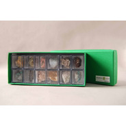 Colecciones En Papel: Caja Forrada Con 12 Minerales