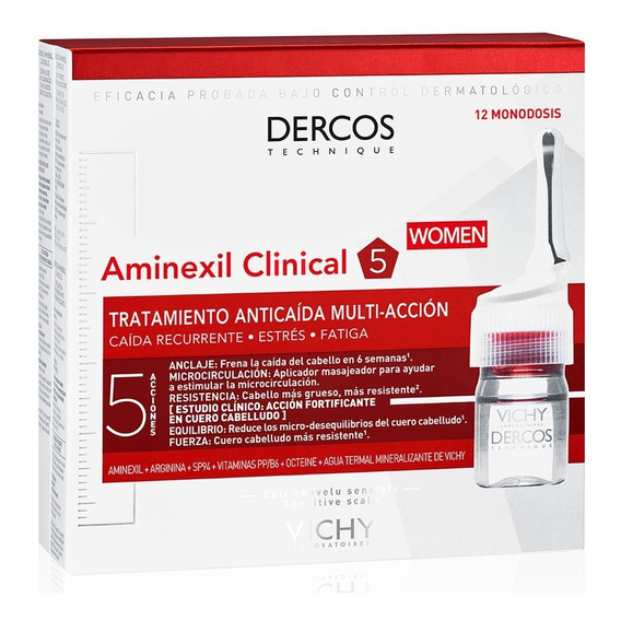 Ampollas Anti-caída Vichy Dercos Aminexil Clinical 5