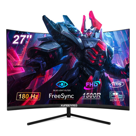 Monitor Gamer Curvo 27'' Rgb Fhd 180hz 1ms 1500r Hdmi+dp