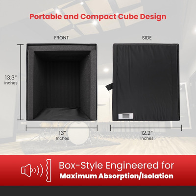 Pyle Psib27 Cabina Para Grabación De Sonido, Cubo Filtrant.