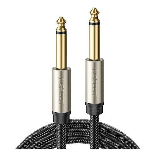 Cable de audio Ugreen de nailon P10 macho para guitarra y bajo, 3 m