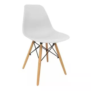 Silla Eames Carcasa Color Blanco Importada Excelente Calidad