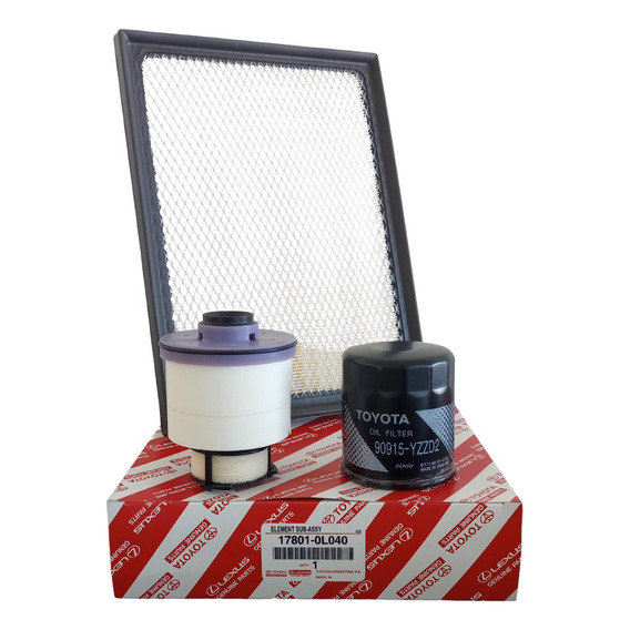 Kit Filtros Aceite Combustible Aire Toyota Hilux Sw4 2016