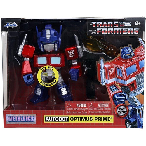 Transformers Autobot Optimus Prime Con Luz 10cm Metalfigs