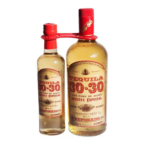 Tequila 30-30 Reposado 375 Ml + 1 L