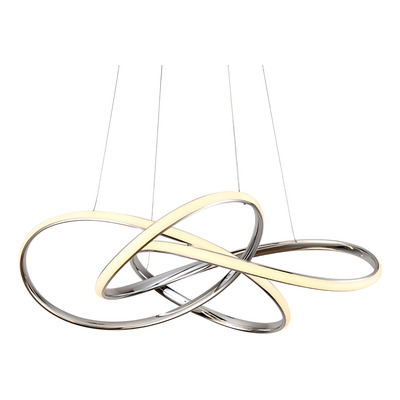Colgante Desiree Led 55w 3000k Ø60cm Cromo L9555c Blanco