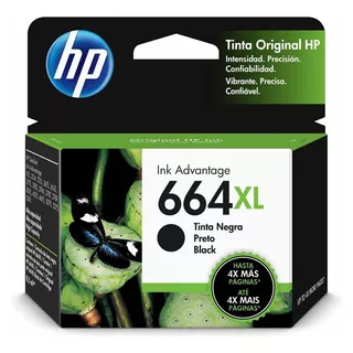 Cartucho Hp 664xl Negro Original F6v31al 1115 2135 2136 2138