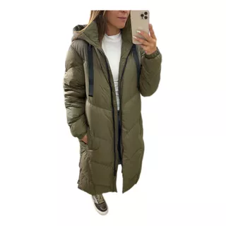 Campera Larga Tapado Maxi Puffer  Mujer The Big Shop