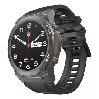 Reloj Smartwatch Hifuture Future Go Mix2 1.43 Malla Negra Color De La Malla Negro