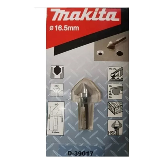 Mecha Avellanadora 3 Cortes Makita Ø16.5mm Hss