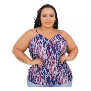 Kit 4 Blusinha Camiseta Moda Plus Size Feminina Confortável 