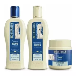Kit Bio Extratus Neutro Shampoo + Cond. + Máscara 250ml