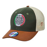 Gorra De Malla Bordado Rostro Azteca Monchos Caps