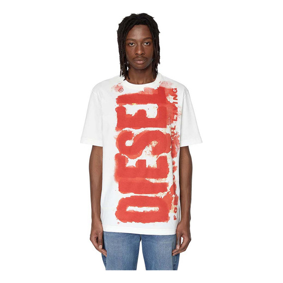 Polo Diesel T-just-e16 Off White Hombre