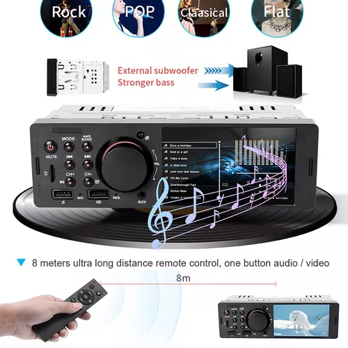 Radio De Coche 4.1 Mp5 Audio Bluetooth Manos Libres