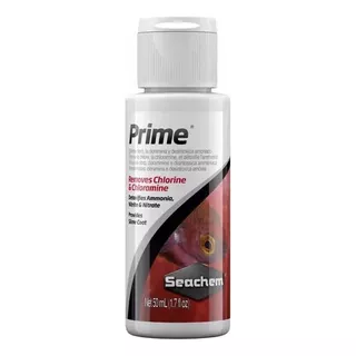 Seachem Prime 50ml. Remove Cloro, Amônia, Nitrito E Nitrato