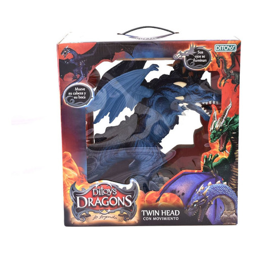Dragones Dragons Twin Head Original Ditoys