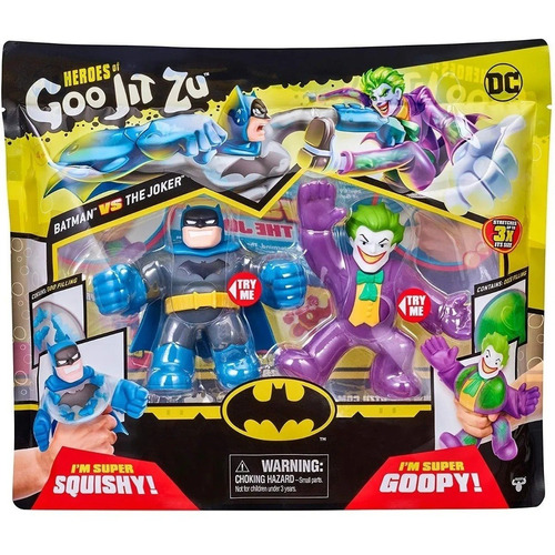 Heroes Of Goo Jit Zu Dc Pack Doble Batman Vs Joker Original