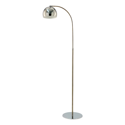 Lampara De Pie Arco Small Cromo Moderna Apto Led Luz Desing