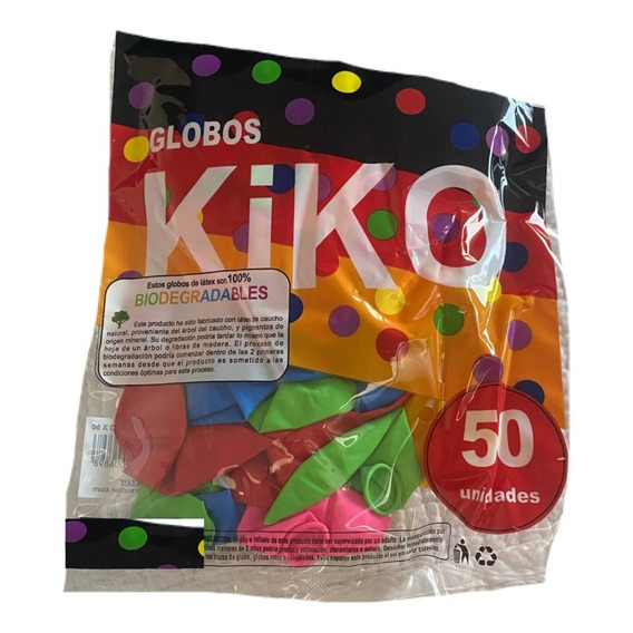 Globos Kiko®  N9  50 Unid  Colores Surtidos 