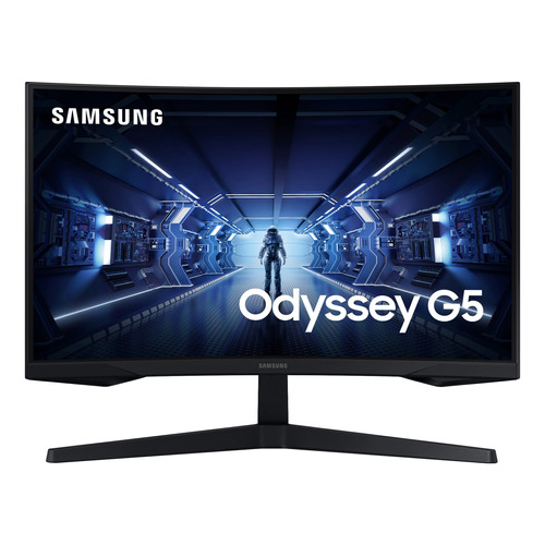 Monitor Gamer Samsung Odyssey G5, 27  Qhd, Va, 144hz, 1ms Color Negro