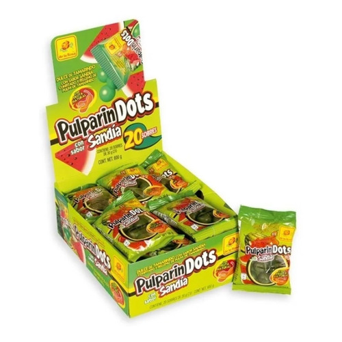 De La Rosa Pulparindots Sandía Con Tamarindo 600g 20 u