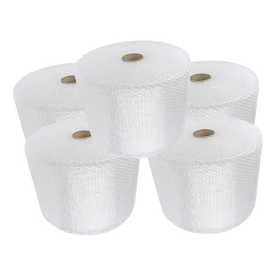 5 Rollos Papel Burbuja De 30cm X 50mts Burbuja Estandar