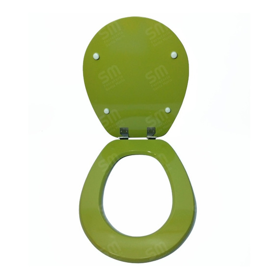 Asiento Inodoro Laqueado Compatible C/ Pilar Verde Palta