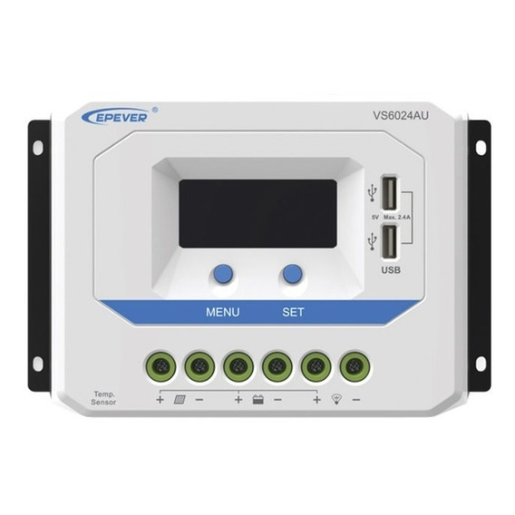 Controlador Solar Pwm 60a 12/24v Epever Con Salida Usb