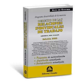 Guía De Relaciones Individuales Del Trabajo -última Edición-