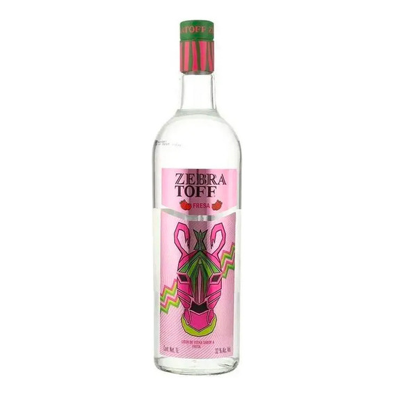 Licor De Vodka Zebratoff Fresa 1 L