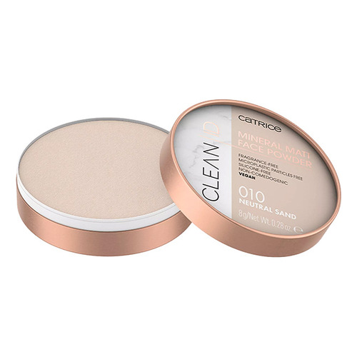 Base de maquillaje en polvo Catrice Clean id 010 - Neutral Sand tono 010 - neutral sand - 8mL 8g