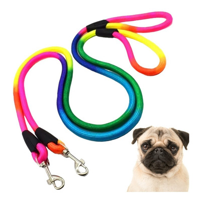 Correa Trailla Reflectante Multicolor Para Perros - Nylon Cs