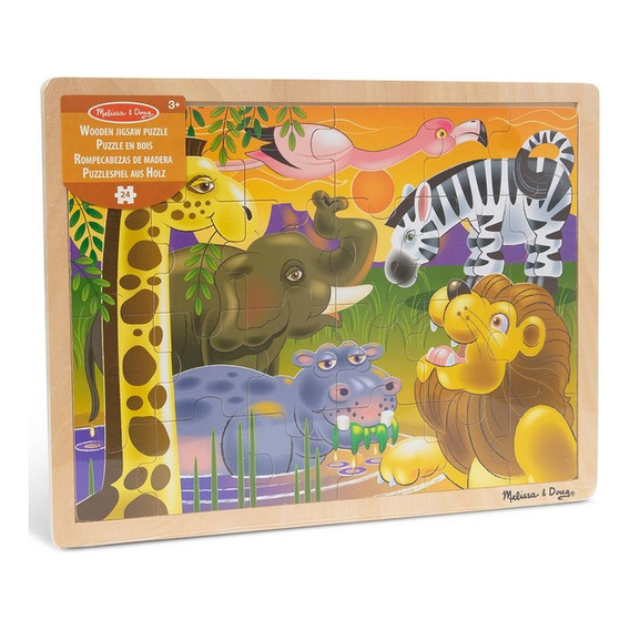 Rompecabezas Melissa & Doug 24 Piezas Animales Safari 3