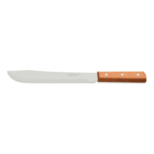 Cuchillo Dynamic Tramontina N°6 Mango De Madera Redondeado Color Marrón claro