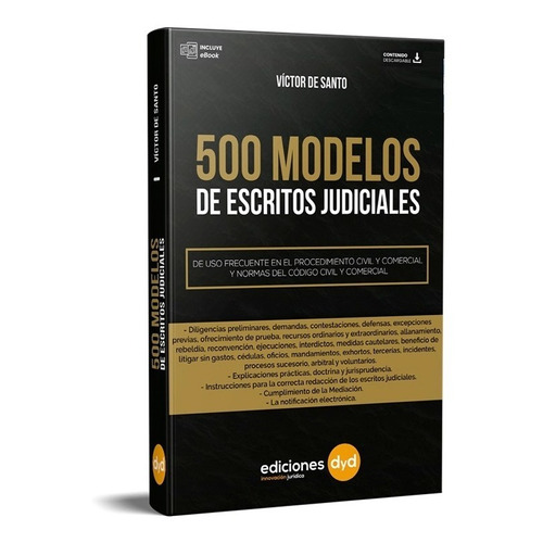 500 Modelos De Escritos Judiciales Para Abogados (de Santo) 