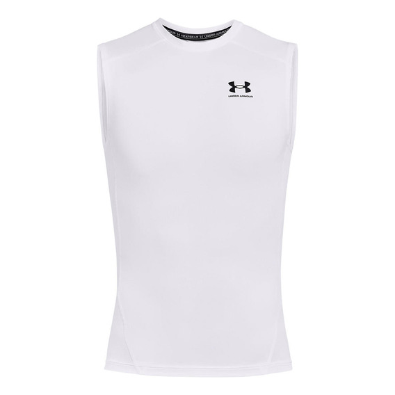 Polera Sin Mangas Heatgear® Hombre Blanco Under Armour