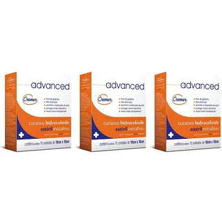 Curativo Hidrocoloide Advanced Extrafino Cremer Kit C/30 Und