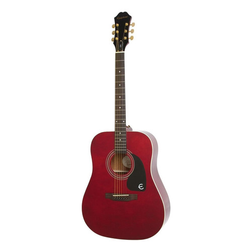 Guitarra acústica Epiphone Limited Edition FT-100 para diestros wine red brillante