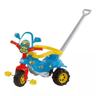 Triciclo Dino Azul Multifuncional Magic Toys Tico-tico Dino Azul-celeste