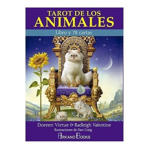 TAROT DE LOS ANIMALES ( LIBRO + CARTAS ), de Doreen Virtue. Editorial Gaia en español, 2019